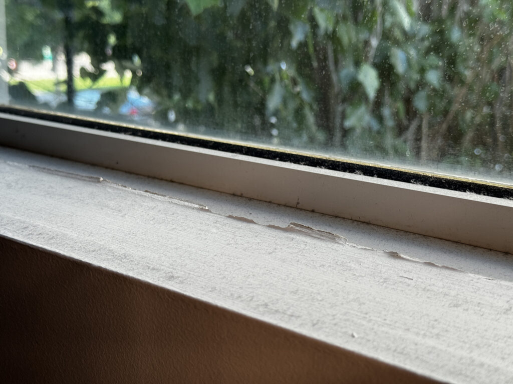 Paint over peeling layers of previous paint