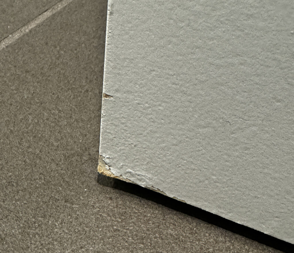 Damage to bottom of bathroom door