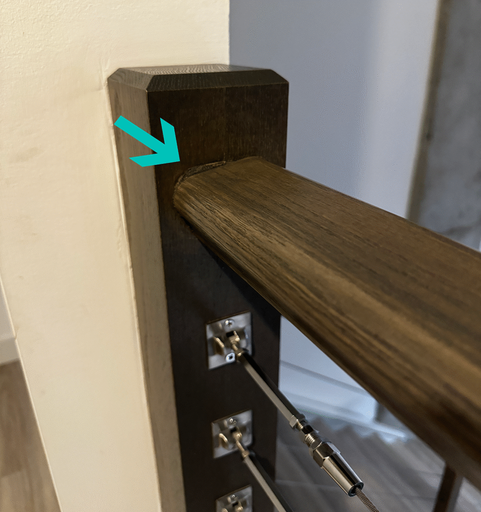 Crooked railing (left side)