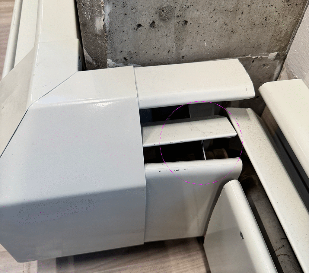 The hook is visible here