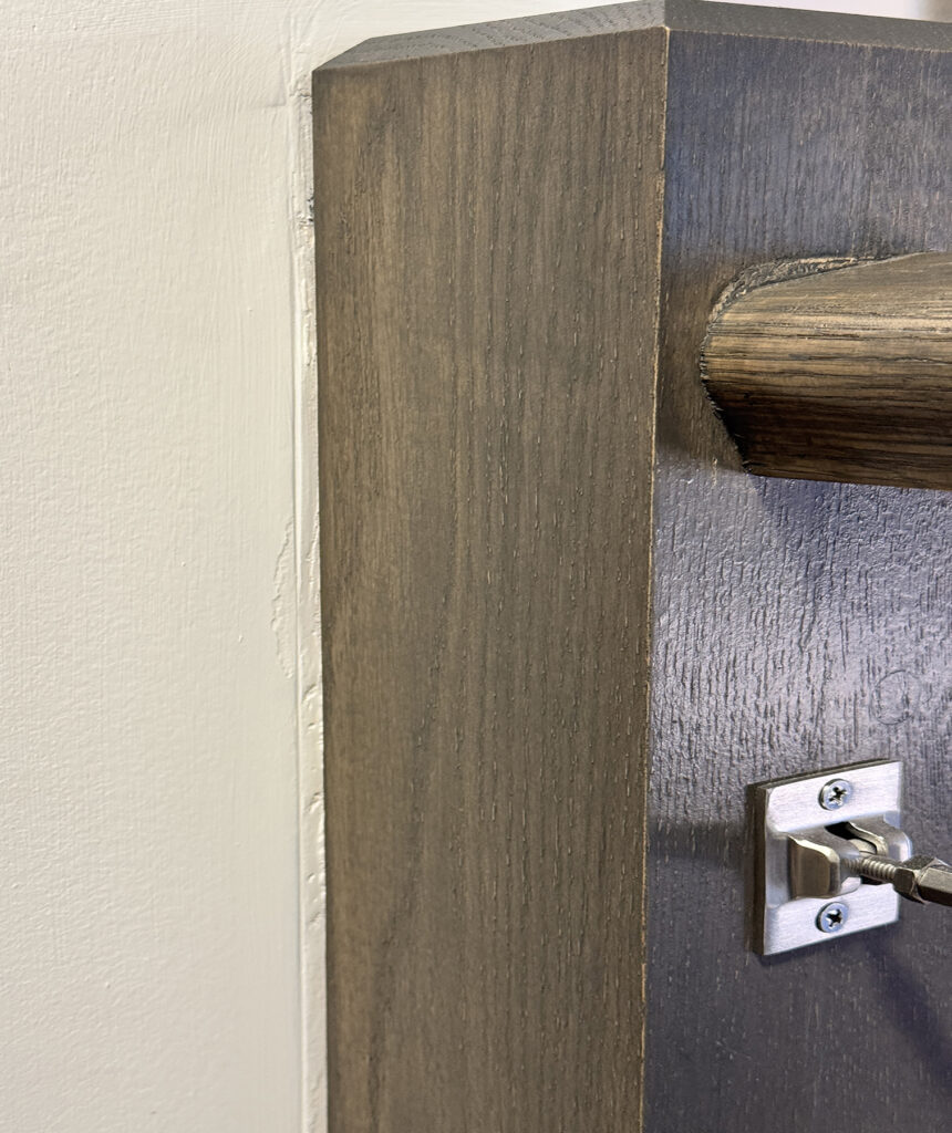 No repairs where the old post was ripped out