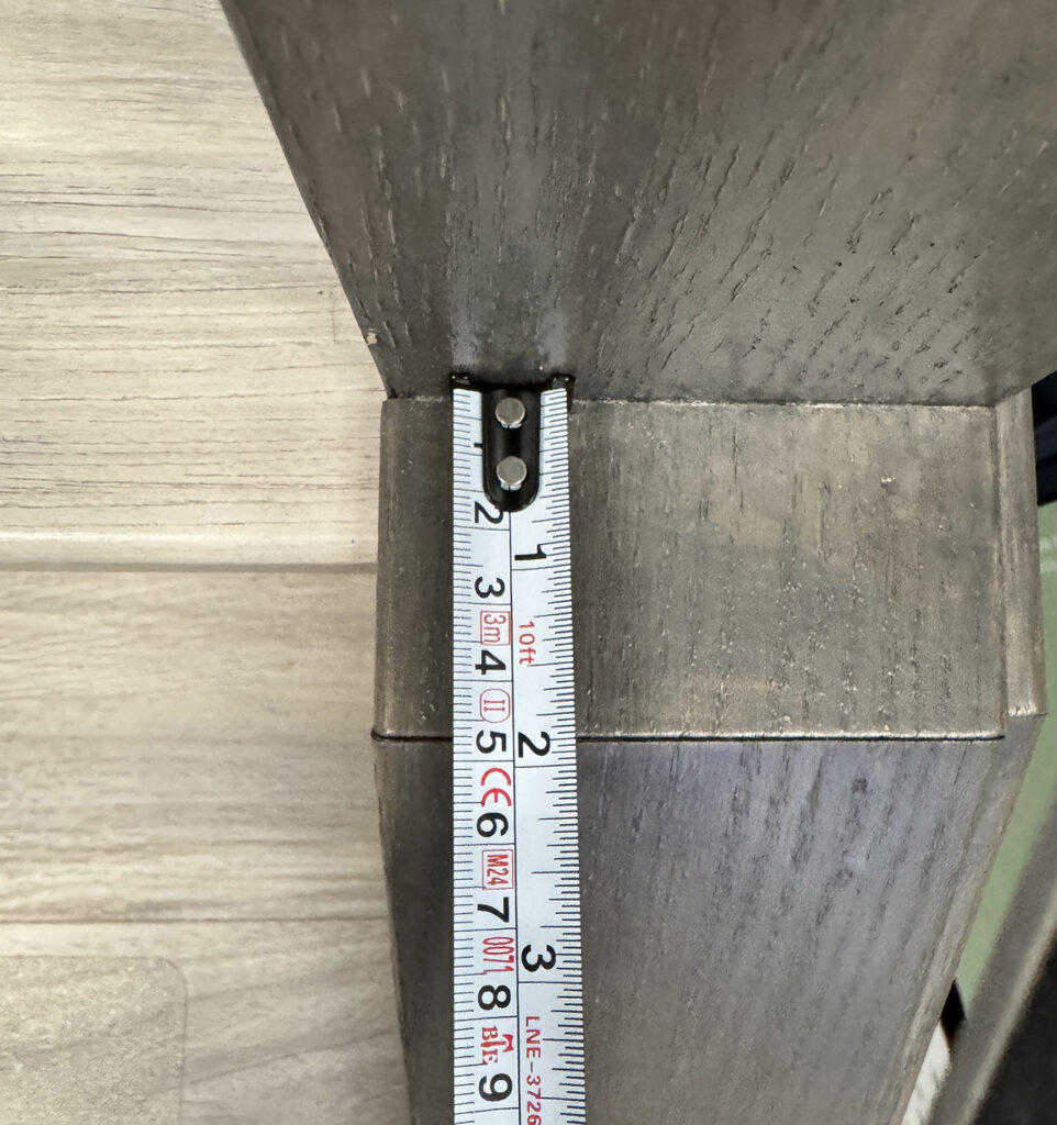 Right stringer measurement