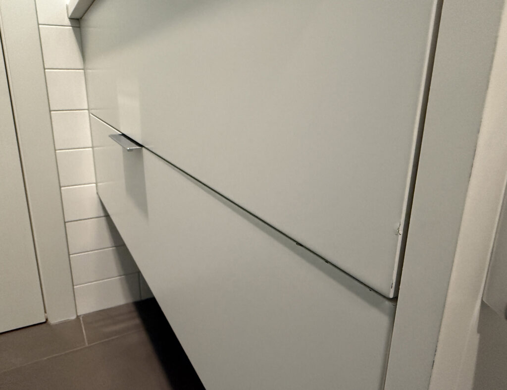 Drawer is not flush after repair